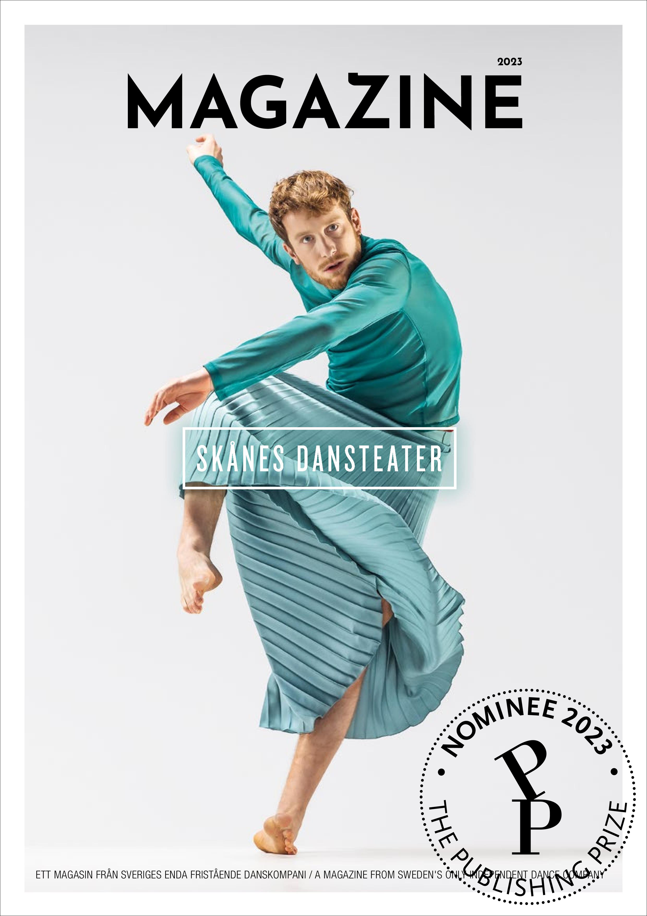Skånes Dansteaters magazine 2023 omslag