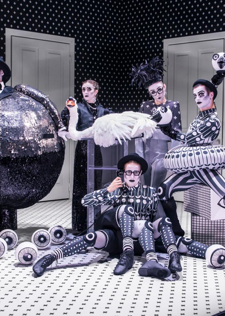 Bild från föreställningen Djurens karneval.