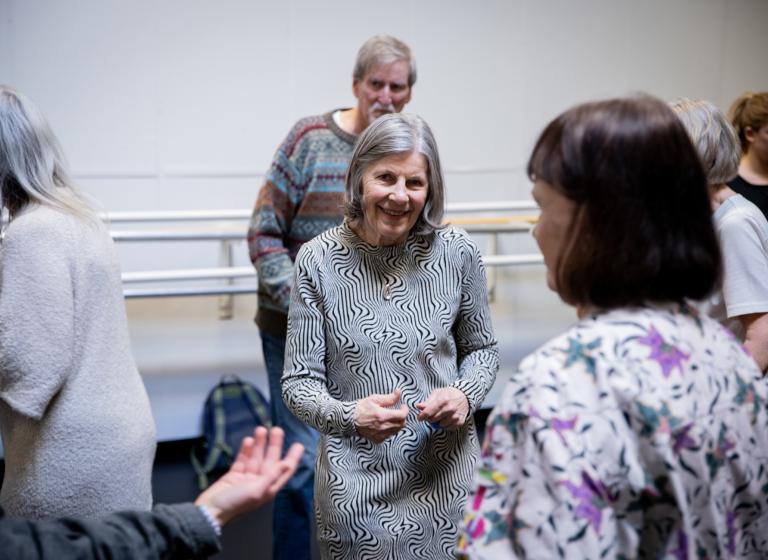 Bild från Dans för Parkinsons-workshop
