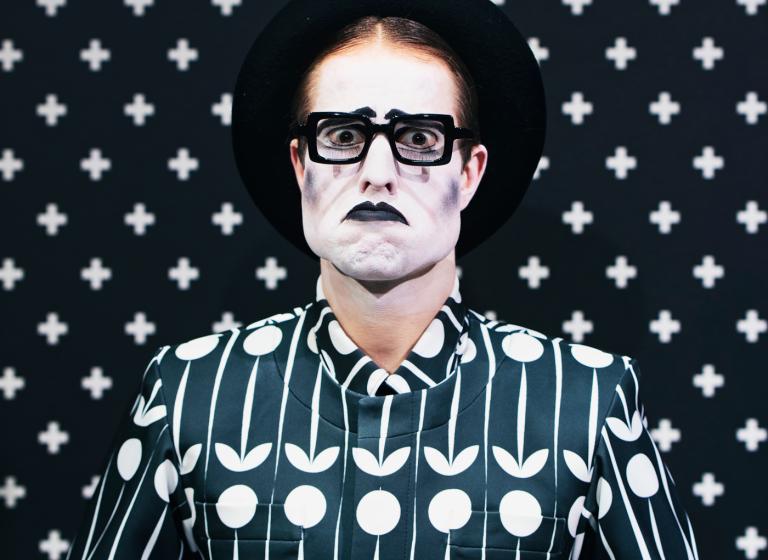 Bild på en av karaktärerna i Djurens karneval.