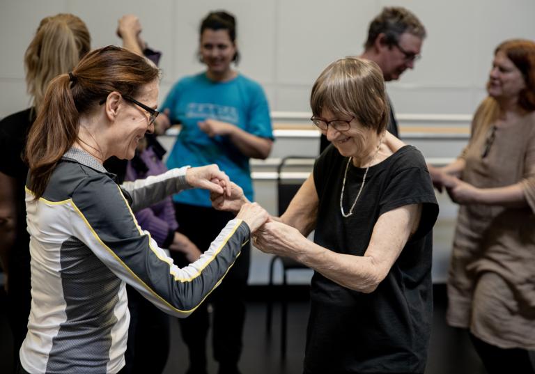 Bild från Dans för Parkinsons-workshop