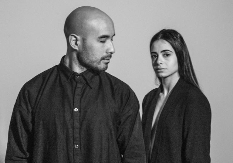 En svart vit bild av koreograferna Danae & Dionysios